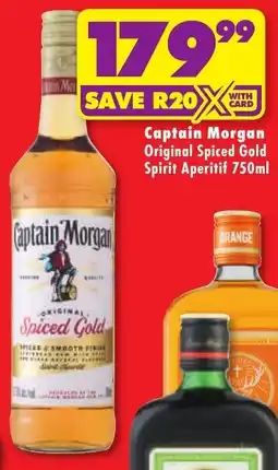 Shoprite Liquor Captain Morgan Original Spiced Gold Spirit Aperitif offer