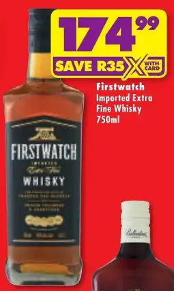 Shoprite Liquor Firstwatch Imported Extra Fine Whisky offer