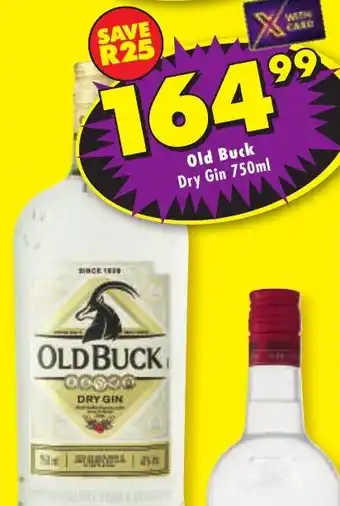 Shoprite Liquor Old Buck Dry Gin offer
