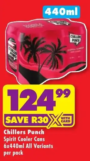 Shoprite Liquor Chillers Punch Spirit Cooler Cans All Variants offer