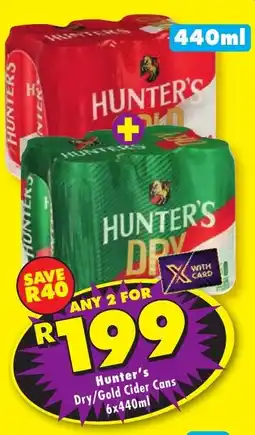 Shoprite Liquor Hunter's Dry/ Gold Cider Cans offer