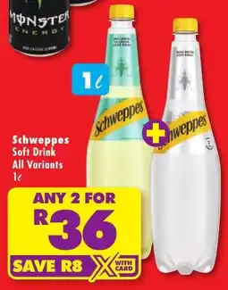 Shoprite Liquor Schweppes Soft Drink All Variants offer
