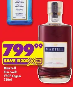 Shoprite Liquor Martell Blue Swift VSOP Cognac offer