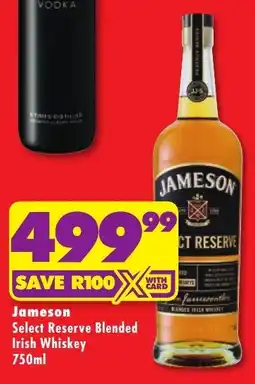 Shoprite Liquor Jameson Select Reserve Blended Irish Whiskey offer