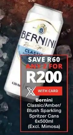 Liquor Shop Bernini Classic/ Amber/ Blush Sparkling Spritzer Cans offer
