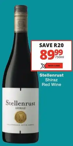 Liquor Shop Stellenrust Shiraz Red Wine offer