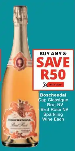 Liquor Shop Boschendal Cap Classique, Brut NV Brut Rosé NV Sparkling Wine offer