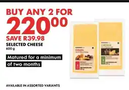 Woolworths Selected Cheese offer