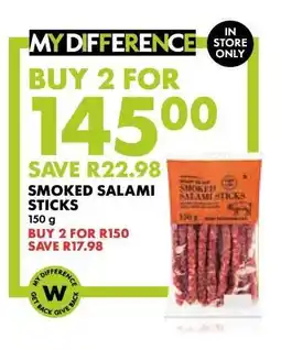 Woolworths Smoked Salami Sticks offer