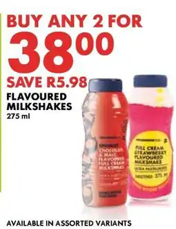 Woolworths Flavoured Milkshakes offer