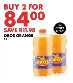 Woolworths OROS Orange offer