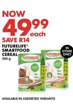 Woolworths FUTURELIFE SMARTFOOD CEREAL 500 g offer