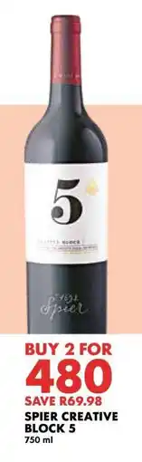 Woolworths Spier Creative Block 5 offer