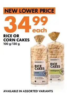 Woolworths Rice or Corn Cakes offer