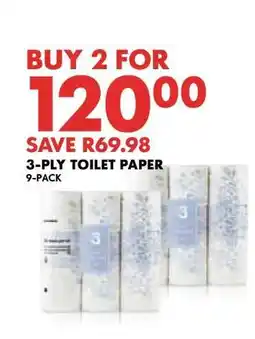 Woolworths 3 Ply Toilet Paper offer
