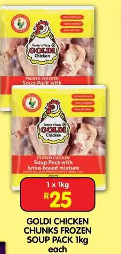 Shoprite GOLDI CHICKEN CHUNKS FROZEN SOUP PACK 1kg offer