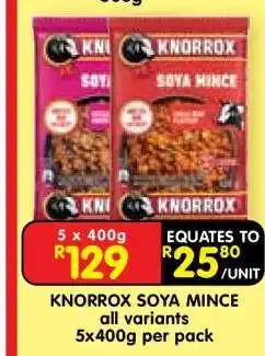 Shoprite Knorrox Soya Mince offer