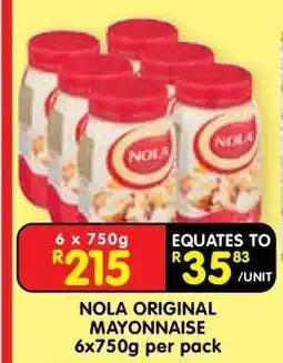 Shoprite Nola Original Mayonnaise offer