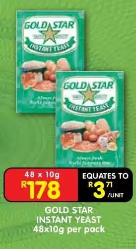 Shoprite GOLD STAR INSTANT YEAST offer