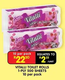 Shoprite VITALLI TOILET ROLLS offer