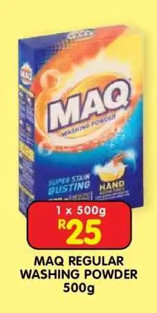 Shoprite MAQ REGULAR WASHING POWDER 500g offer
