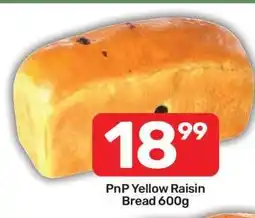 Pick n Pay PnP Yellow Raisin Bread 600g offer