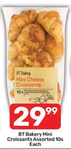 Pick n Pay BT Bakery Mini Croissants Assorted 10s Each offer