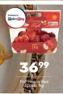 Pick n Pay PnP Honey Red Apples 1kg offer
