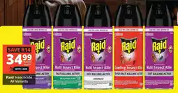 Checkers Raid Insecticide All Variants offer