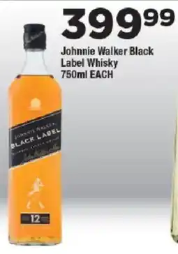 OK Liquor Johnnie Walker Black Label Whisky offer