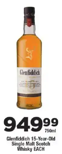 OK Liquor Glenfiddich 15-Year-Old Single Malt Scotch Whisky offer