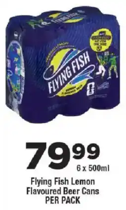 OK Liquor Flying Fish Lemon Flavoured Beer Cans offer