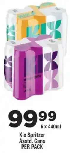 OK Liquor Kix Spritzer Cans offer