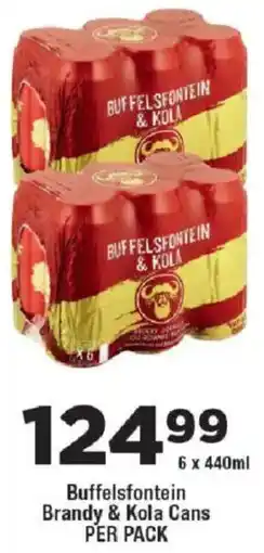 OK Liquor Buffelsfontein Brandy & Kola Cans offer