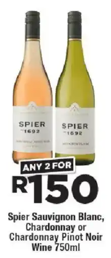 OK Liquor Spier Sauvignon Blanc, Chardonnay or Chardonnay Pinot Noir Wine offer