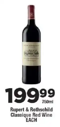 OK Liquor Rupert & Rothschild Classique Red Wine offer