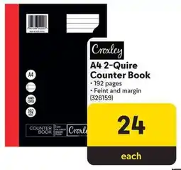 Makro Croxley A4 2-Quire Counter Book offer