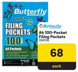 Makro Butterfly A4 100-Pocket Filing Pockets offer