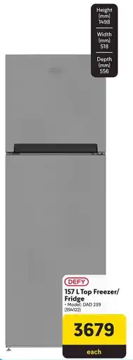 Makro Defy Top Freezer/ Fridge offer