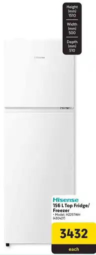Makro Hisense Top Fridge/ Freezer offer