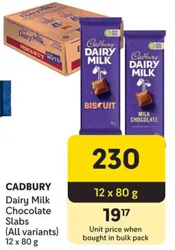 Makro Cadbury Dairy Milk Chocolate Slabs offer