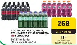 Makro Coca-Cola, Fanta, Sprite, Stoney, Zero Twist, Sparletta or Schweppes Soft Drink Bottles offer