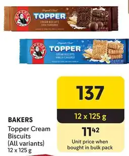 Makro Bakers Topper Cream Biscuits offer