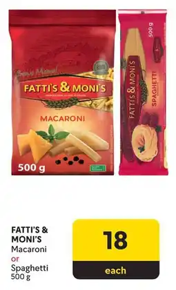 Makro Fatti's & Moni's Macaroni or Spaghetti offer