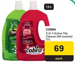 Makro Cobra 3-In 1-Active Tile Cleaner offer