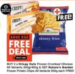 Checkers Crispy Cuts Frozen Crumbed Chicken All Variants offer