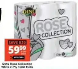 Checkers Dinu Rose Collection White 2-Ply Toilet Rolls offer