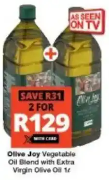 Checkers Olive Joy Vegetable Oil Blend with Extra Virgin Olive Oil offer