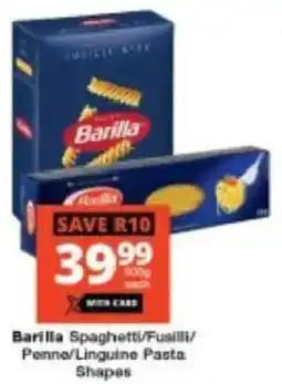 Checkers Barilla Spaghetti/ Fusilli/ Penne/ Linguine Pasta Shapes offer