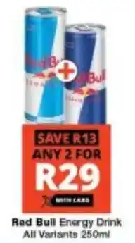 Checkers Red Bull Energy Drink All Variants offer